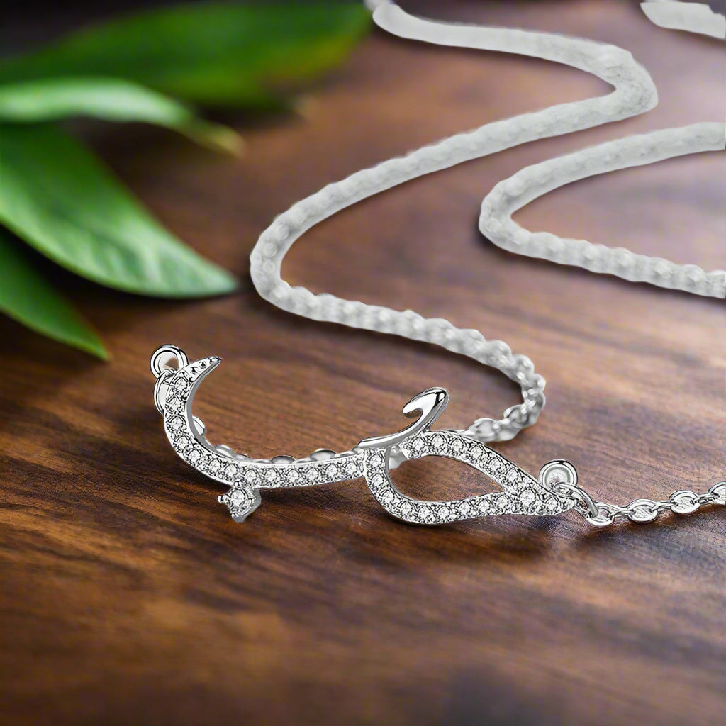 925 Sterling Silver Crocodile Pendant Necklace