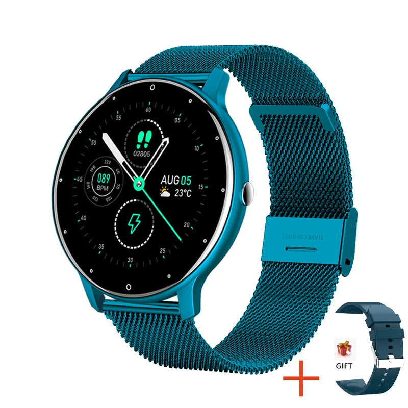 Women’s Smartwatch – Full Touchscreen Fitness Tracker, IP67 Waterproof Rating.