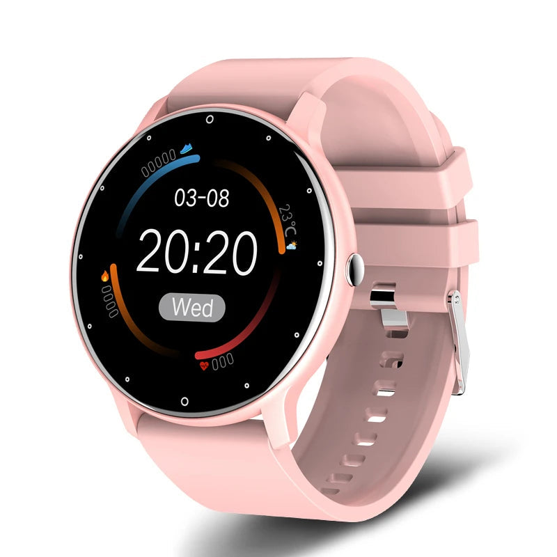 Women’s Smartwatch – Full Touchscreen Fitness Tracker, IP67 Waterproof Rating.
