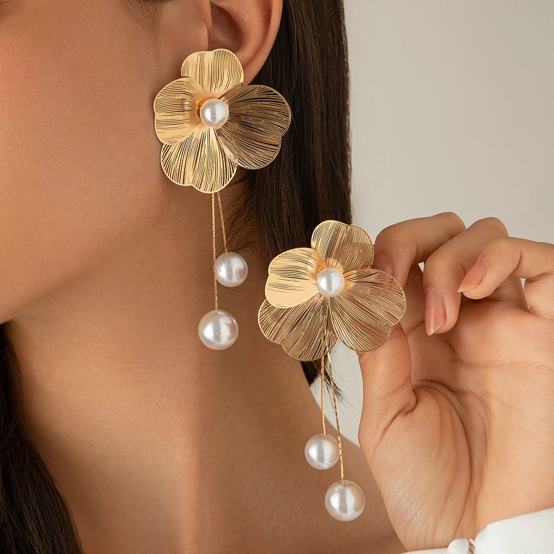 Romantic Flower Earrings Jewelry