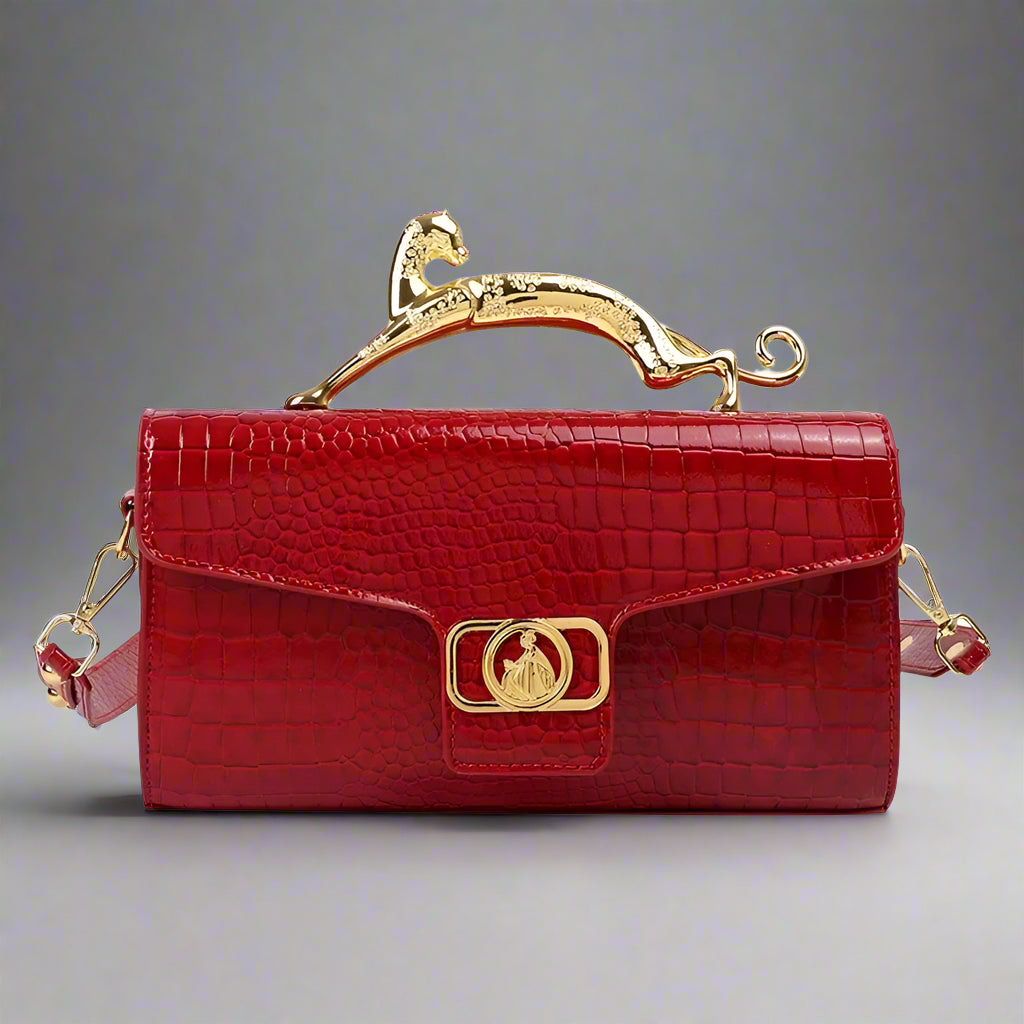 Women's Luxury Leather Shoulder Bag – Metal Buckle & Fashion