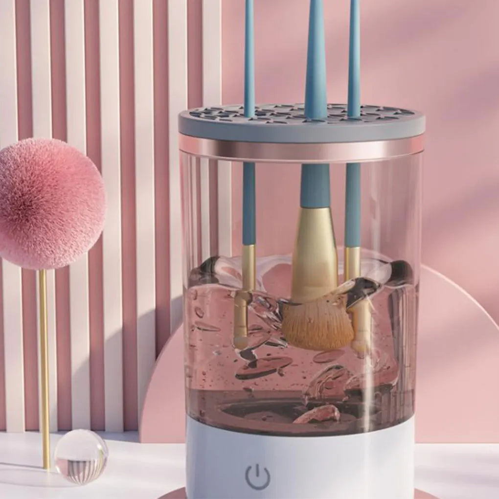 Automatic Rotating Makeup Brush Cleaner – Electric Cosmetic Brush Washing Machine