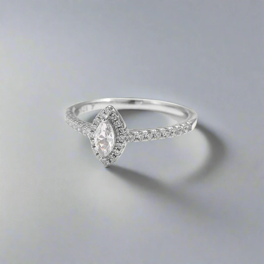 Alia Marquise-Cut CZ Ring – Luxury Jewelry in 925 Sterling Silver