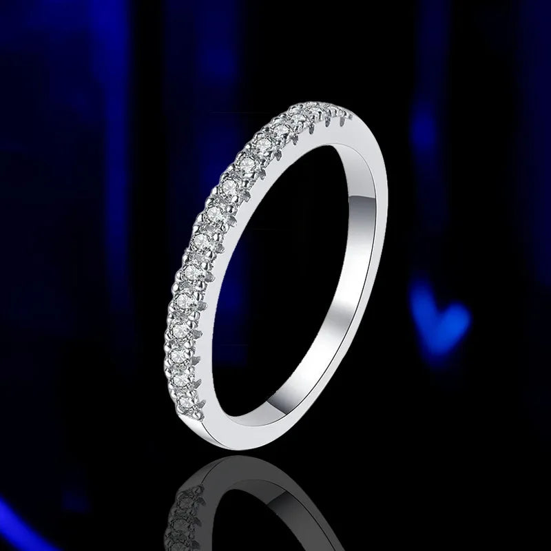 Luxury Moissanite Ring – 925 Sterling Silver with GRA Certification Timeless Sparkle