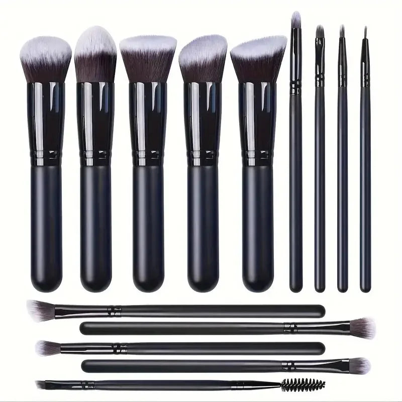 14-Piece Soft Makeup Brush Set – Fluffy Foundation, Blush & Eyeshadow Tools | Perfect Beauty Gift for Her