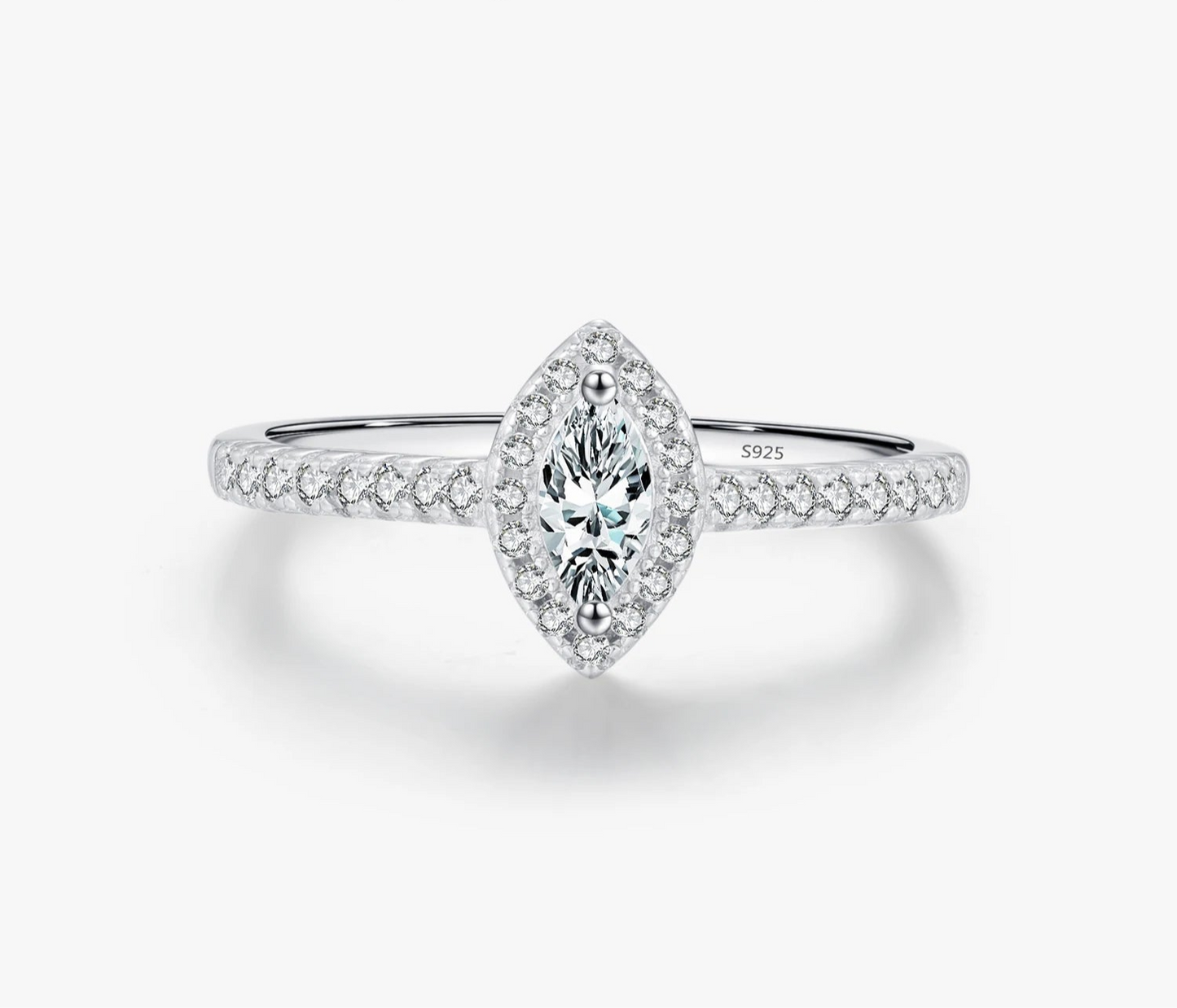 Alia Marquise-Cut CZ Ring – Luxury Jewelry in 925 Sterling Silver