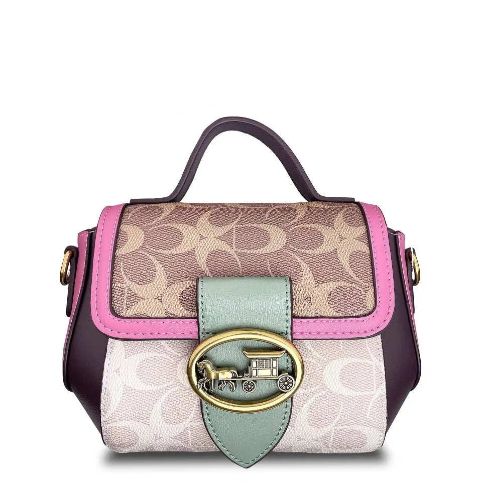 Minimalist Color Block Crossbody Handbag for Women