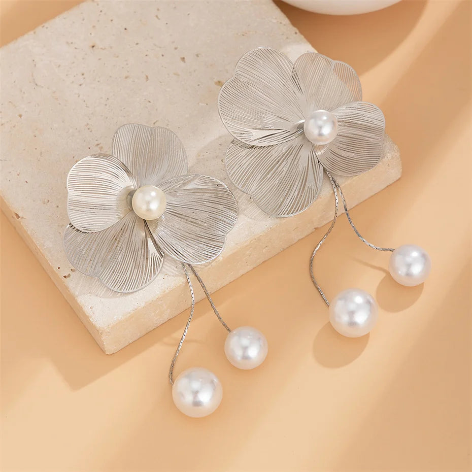 Romantic Flower Earrings Jewelry