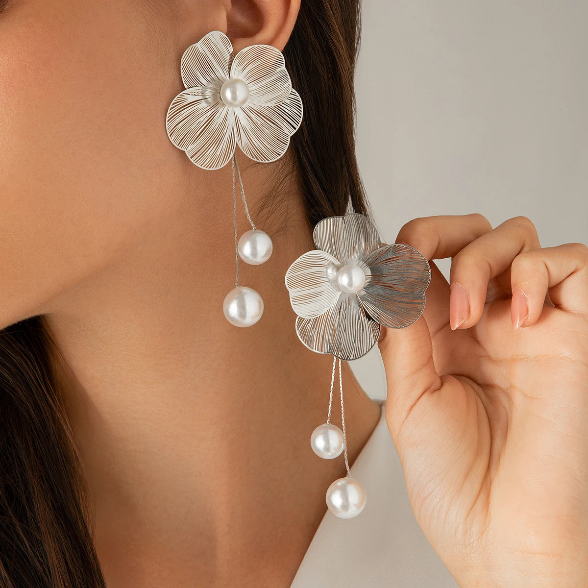Romantic Flower Earrings Jewelry