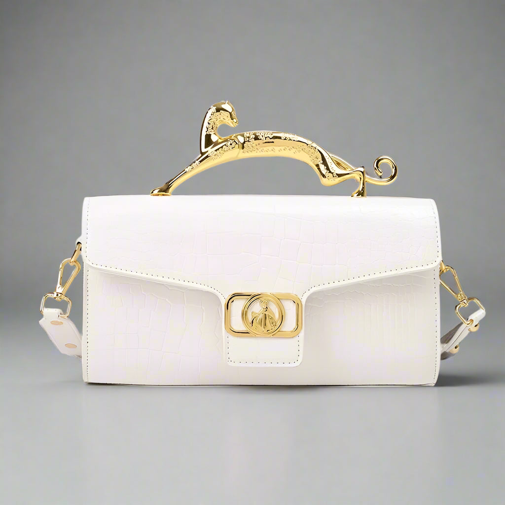 Women's Luxury Leather Shoulder Bag – Metal Buckle & Fashion