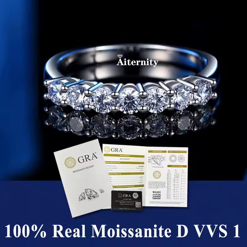 Luxury Moissanite Ring – 925 Sterling Silver with GRA Certification  Timeless Sparkle