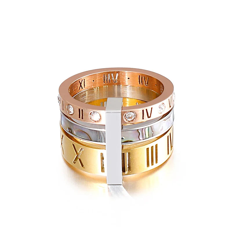 Roman Stainless Steel Ring  Jewelry