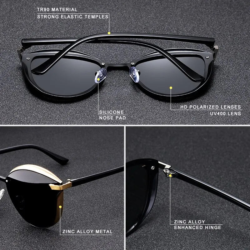 Luxury Women’s Sunglasses – Stylish Cat Eye Design & UV Protection