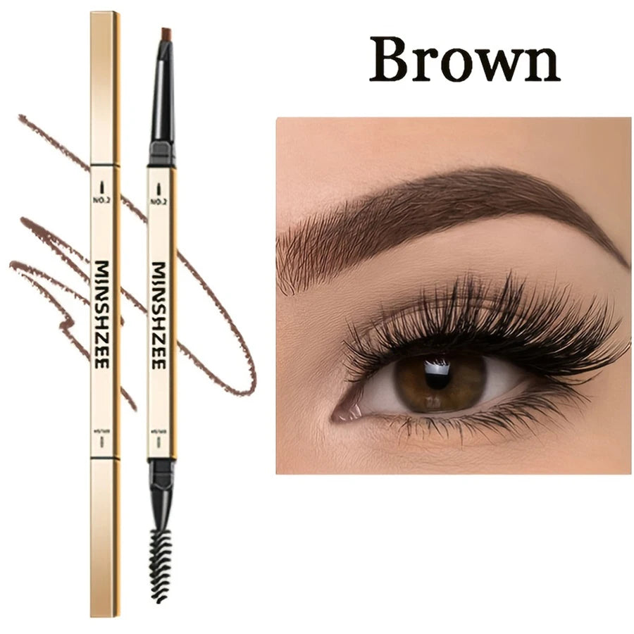 Waterproof Double-Head Matte Eyebrow Pen – Long-Lasting, Non-Smudging Brow Pencil with Brush