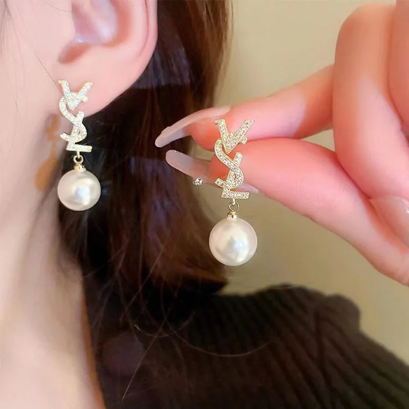 Trendy Drop Earrings for Women – Zinc Alloy & Stainless Steel