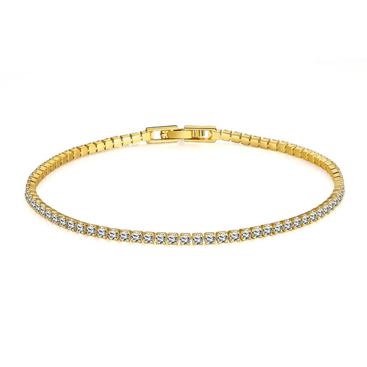 Mia Tennis Bracelet 925 Gold Jewelry