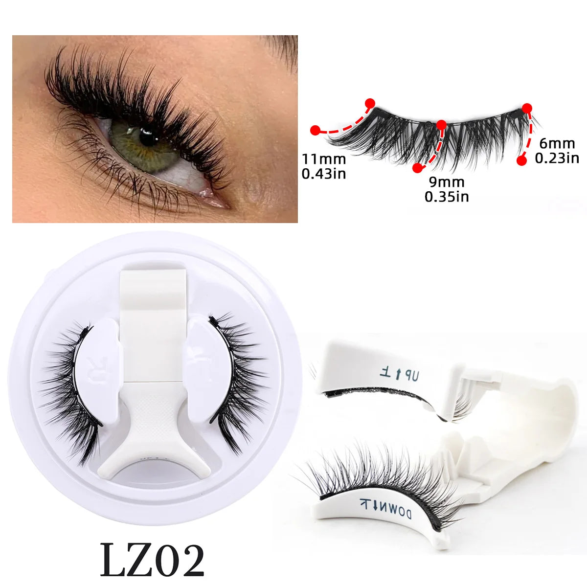 Magnetic Faux Mink Eyelashes Set – Fluffy, Reusable Lashes with Magnetic Tweezers | Natural Long Look
