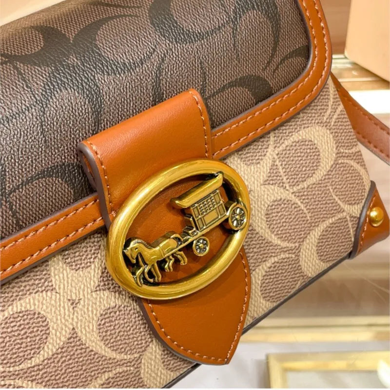 Minimalist Color Block Crossbody Handbag for Women