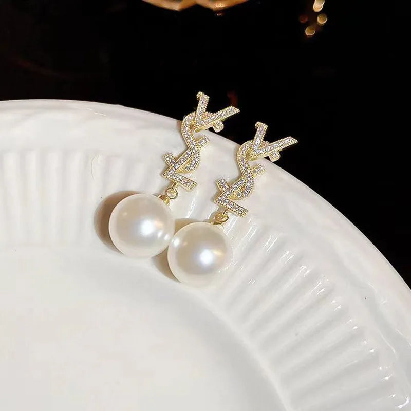Trendy Drop Earrings for Women – Zinc Alloy & Stainless Steel