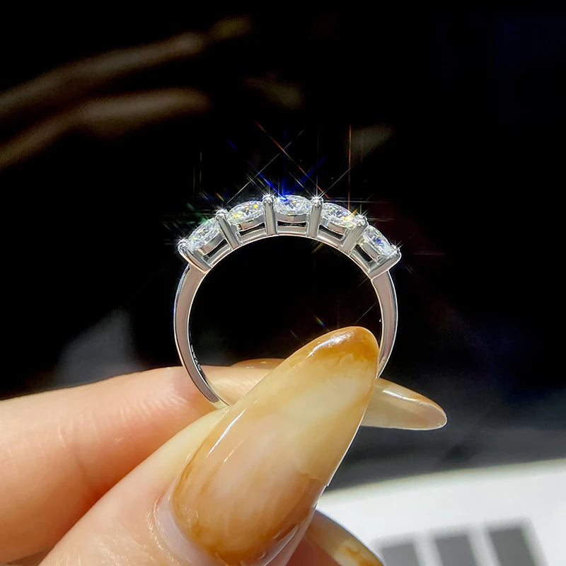 Luxury Moissanite Ring – 925 Sterling Silver with GRA Certification  Timeless Sparkle