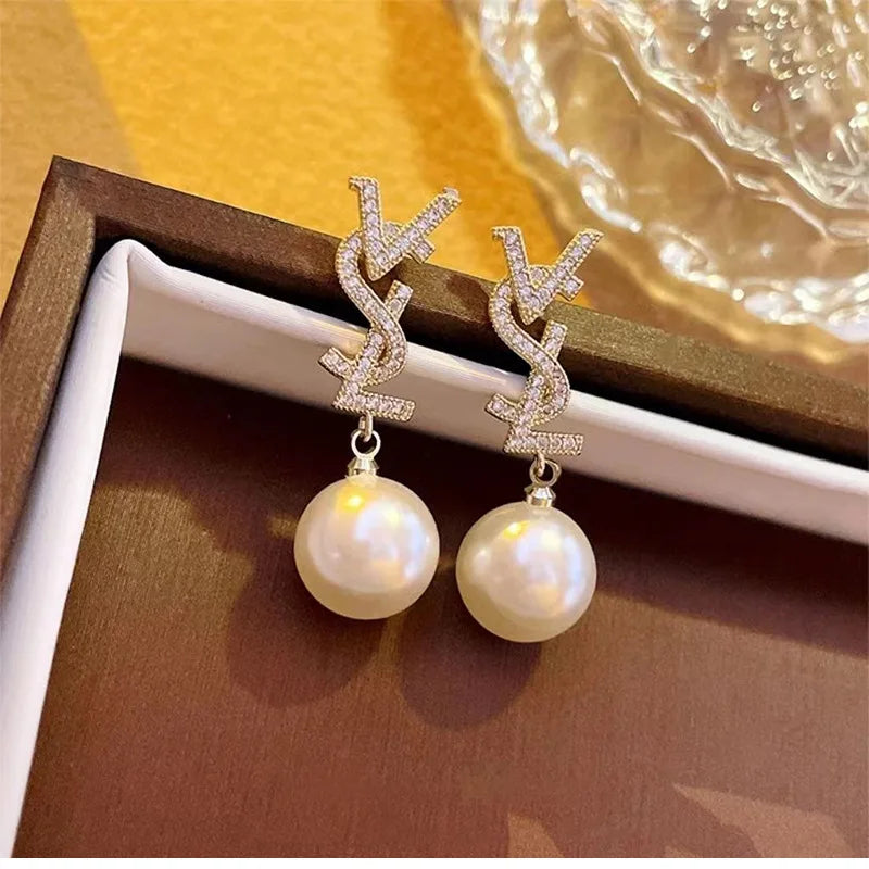 Trendy Drop Earrings for Women – Zinc Alloy & Stainless Steel