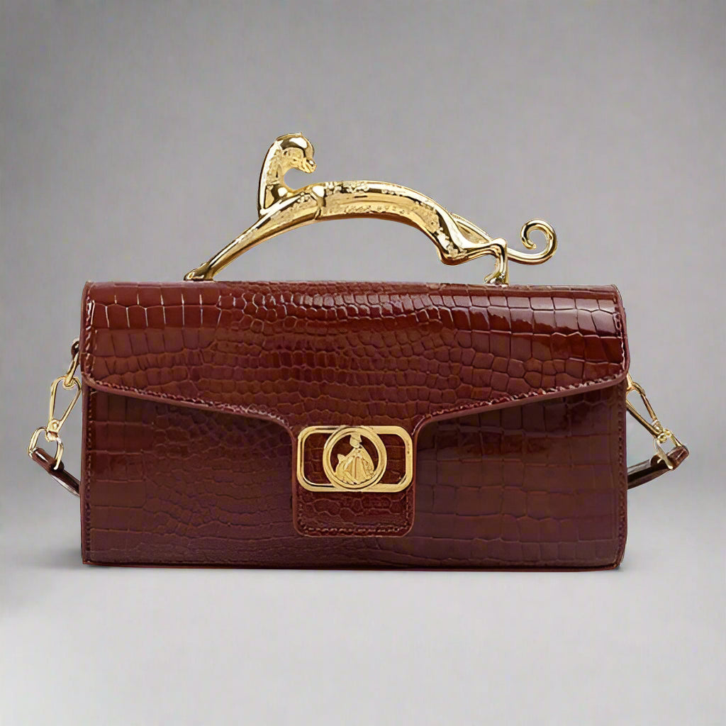Women's Luxury Leather Shoulder Bag – Metal Buckle & Fashion
