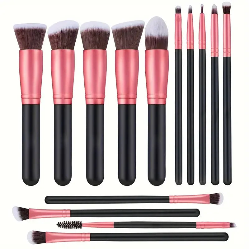 14-Piece Soft Makeup Brush Set – Fluffy Foundation, Blush & Eyeshadow Tools | Perfect Beauty Gift for Her