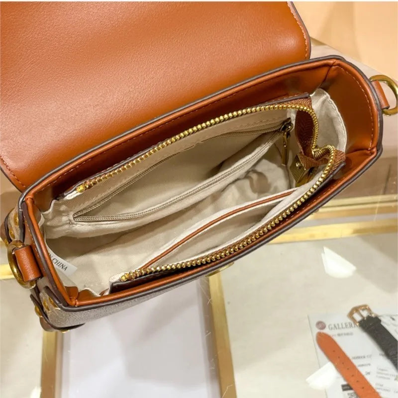 Minimalist Color Block Crossbody Handbag for Women