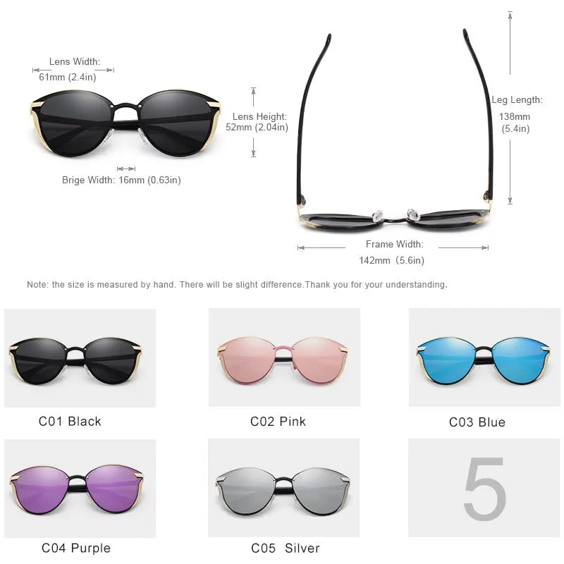 Luxury Women’s Sunglasses – Stylish Cat Eye Design & UV Protection