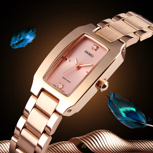 Elegant Rhinestone Waterproof Quartz Watch – A Stylish and Timeless Design