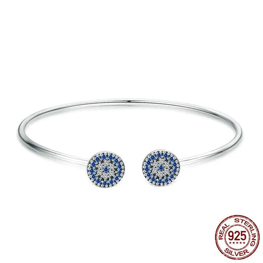 Lucky Eye Bracelet – An Elegant & Timeless 925 Sterling Silver Bangle