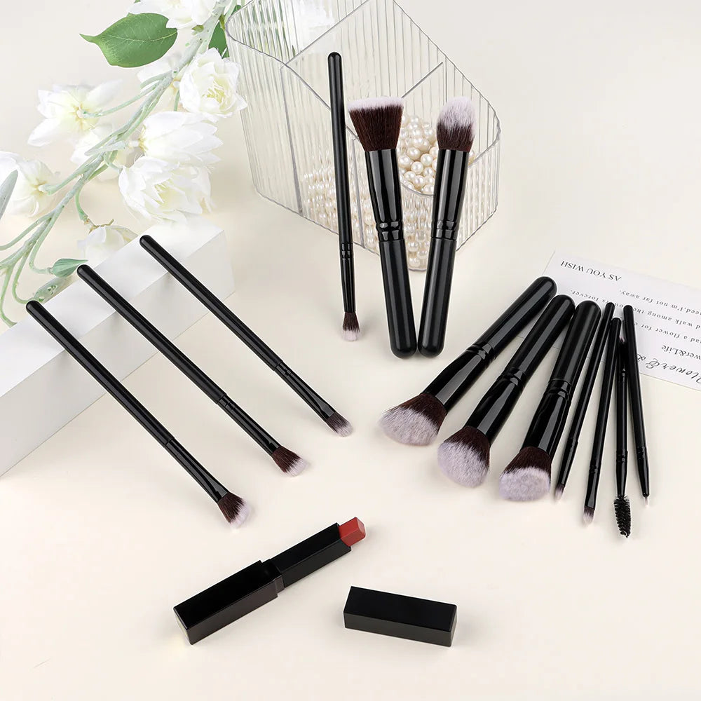 14-Piece Soft Makeup Brush Set – Fluffy Foundation, Blush & Eyeshadow Tools | Perfect Beauty Gift for Her