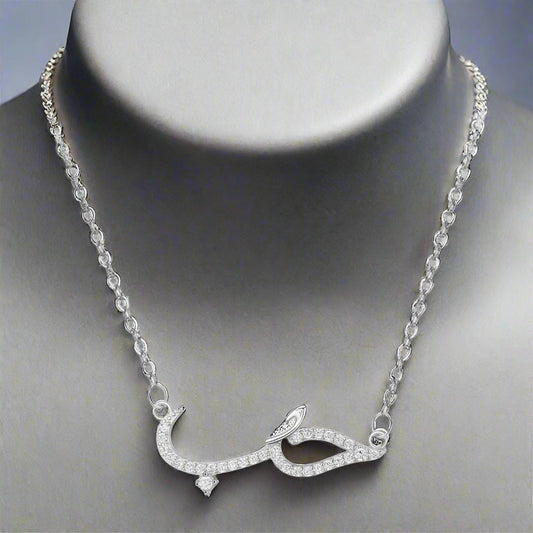 925 Sterling Silver Crocodile Pendant Necklace