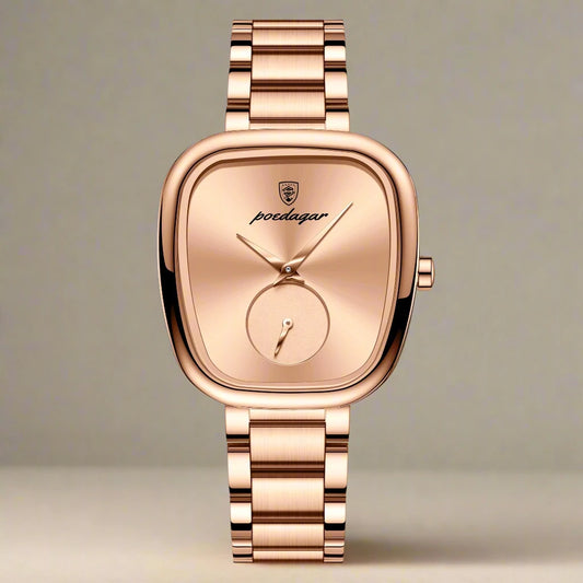 Luxury women’s watch – waterproof, stainless steel, high-quality quartz movement, and elegant design for a timeless and sophisticated look.