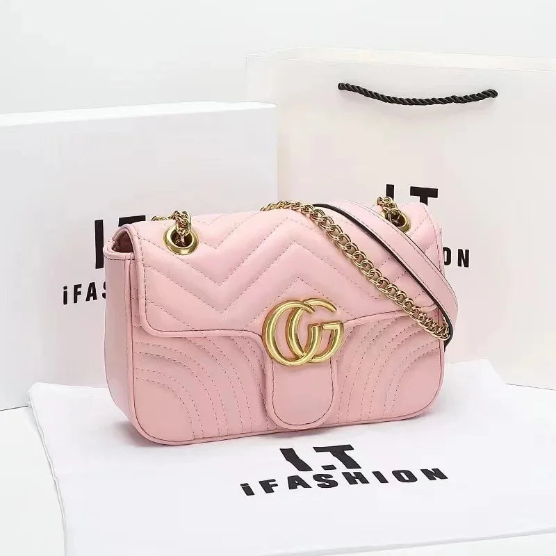 Trendy Heart-Shaped Chain Shoulder Bag – Versatile Crossbody for Women