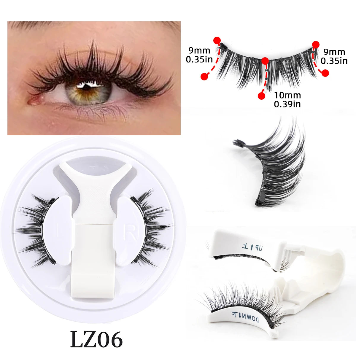 Magnetic Faux Mink Eyelashes Set – Fluffy, Reusable Lashes with Magnetic Tweezers | Natural Long Look