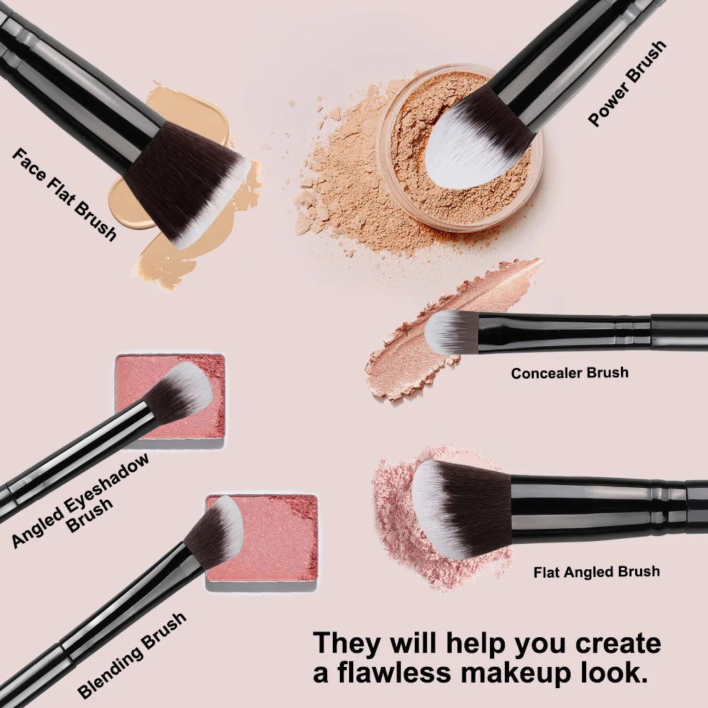 14-Piece Soft Makeup Brush Set – Fluffy Foundation, Blush & Eyeshadow Tools | Perfect Beauty Gift for Her