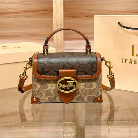 Minimalist Color Block Crossbody Handbag for Women