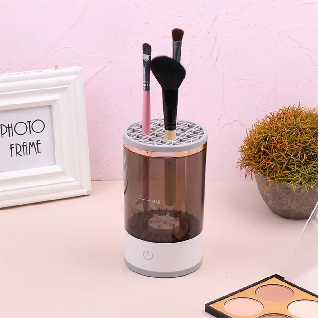 Automatic Rotating Makeup Brush Cleaner – Electric Cosmetic Brush Washing Machine