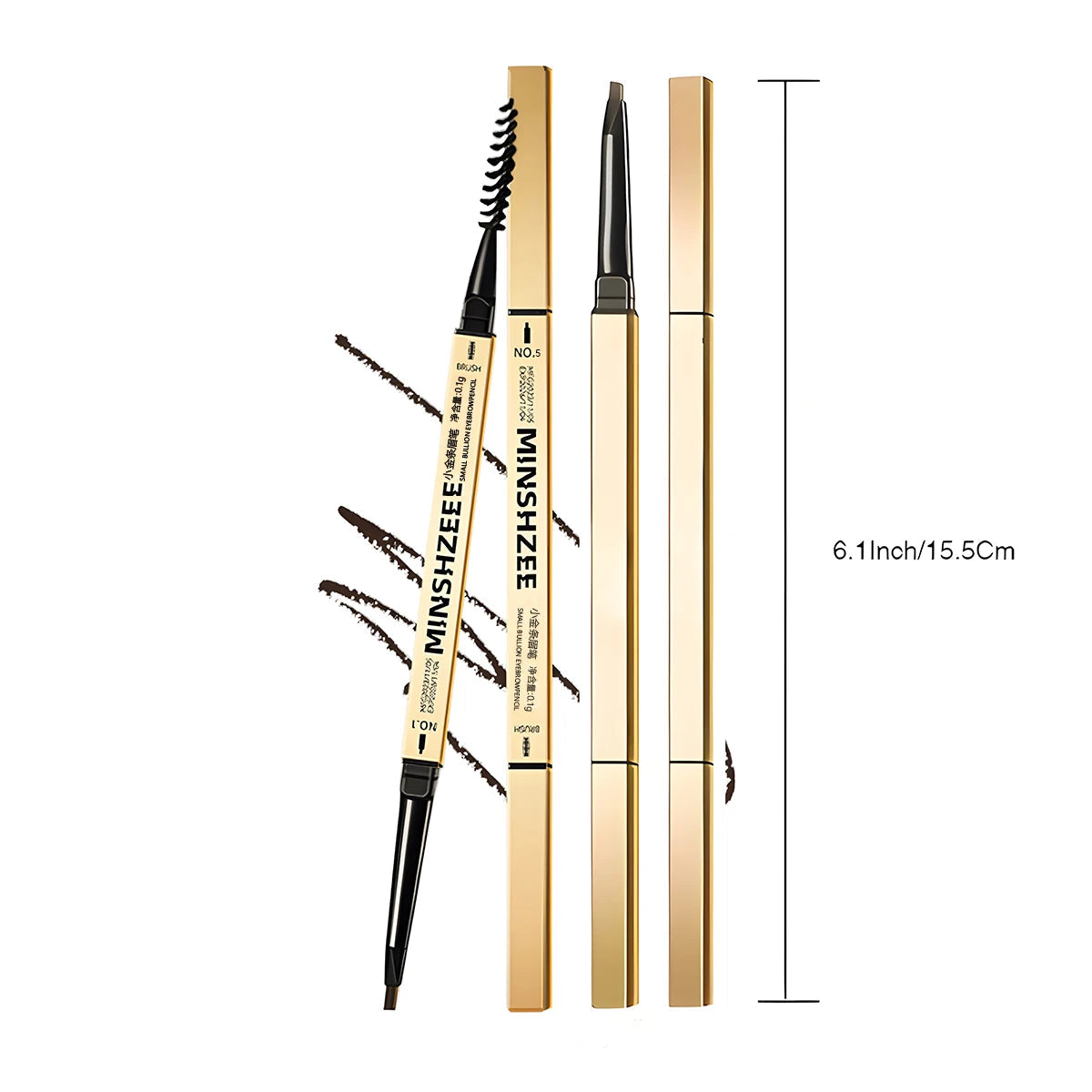 Waterproof Double-Head Matte Eyebrow Pen – Long-Lasting, Non-Smudging Brow Pencil with Brush