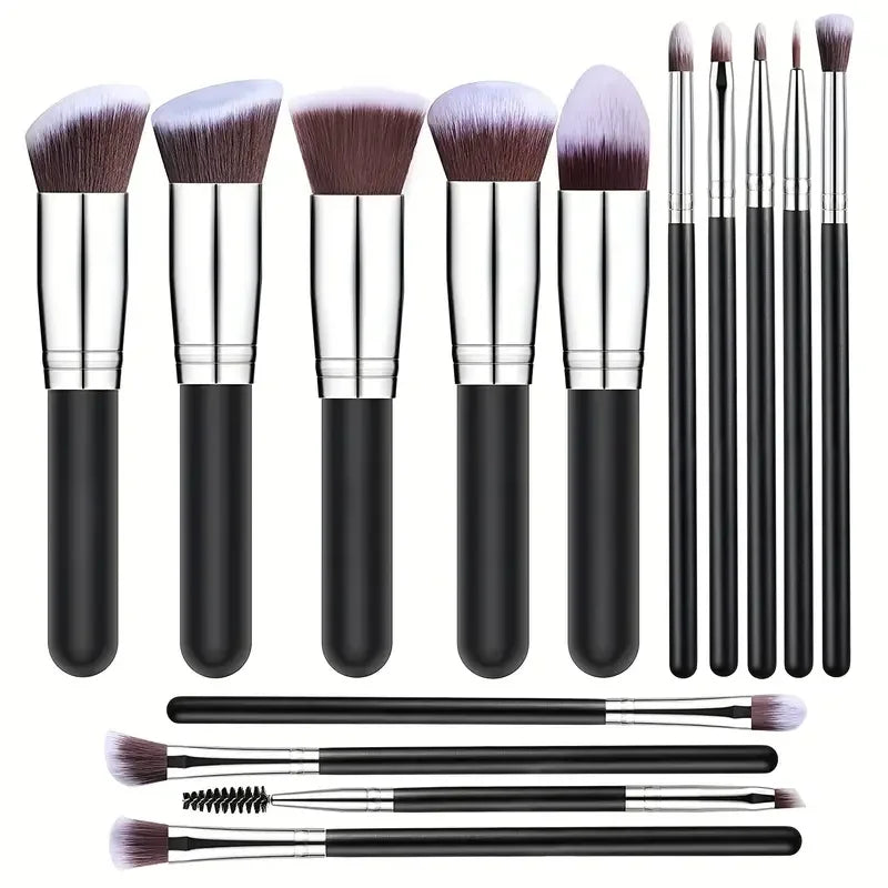 14-Piece Soft Makeup Brush Set – Fluffy Foundation, Blush & Eyeshadow Tools | Perfect Beauty Gift for Her