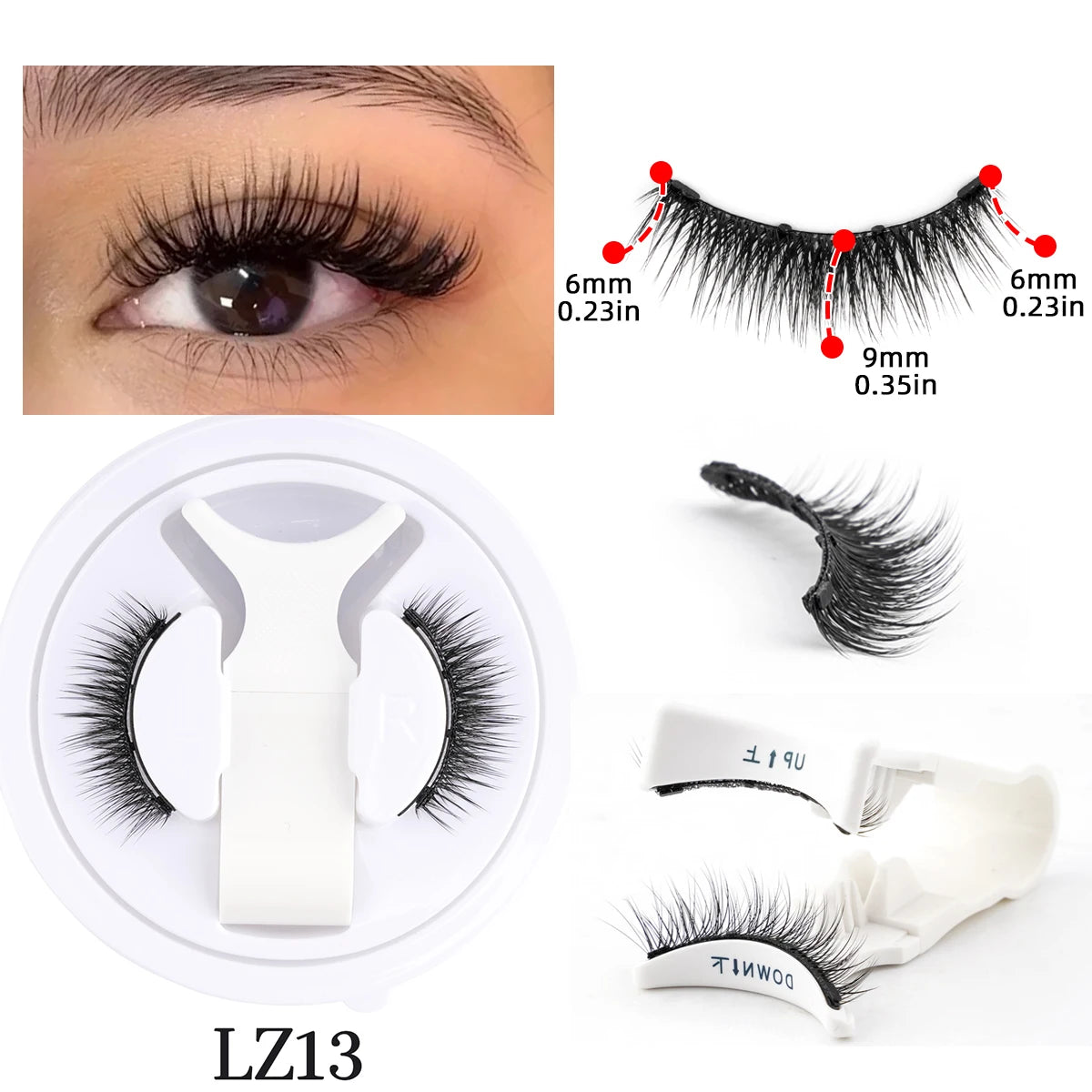 Magnetic Faux Mink Eyelashes Set – Fluffy, Reusable Lashes with Magnetic Tweezers | Natural Long Look